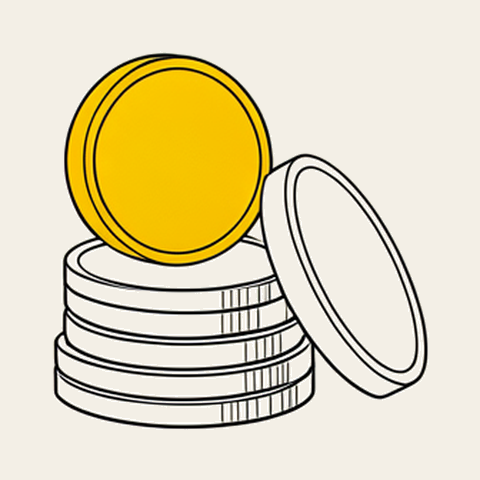 Stack of coins